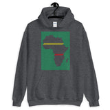 Africa Diagonal Lines GYR Unisex Hoodie Abyssinian Kiosk Fashion Cotton Apparel Clothing Gildan Original Art Green Yellow Red Ethiopia Ethiopian Flag