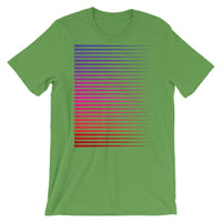 Purple to Red Streaks Unisex T-Shirt Abyssinian Kiosk Fashion Cotton Apparel Clothing Bella Canvas Original Art