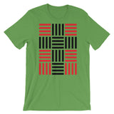 4 Lines Black Cross Red Unisex T-Shirt Abyssinian Kiosk Christian Bella Canvas Original Art Fashion Cotton Apparel Clothing