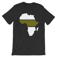 Africa White Yellow Middle Dots Unisex T-Shirt Abyssinian Kiosk Fashion Cotton Apparel Clothing Bella Canvas Original Art
