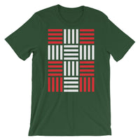 4 Lines White Cross Red Unisex T-Shirt Abyssinian Kiosk Christian Bella Canvas Original Art Fashion Cotton Apparel Clothing