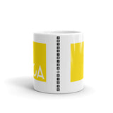 CA Cut Out Yellow Kaffa Mug
