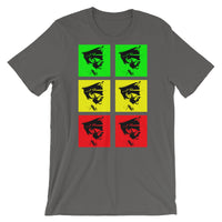 Pop Art Solid GYR Haile Selassie Unisex T-Shirt Abyssinian Kiosk Emperor Rasta Rastafari Black Ethiopian Ethiopia Africa African Abyssinia Habesha History Military Uniform Art Portrait Vintage Reggae Bella Canvas Original Art Fashion Cotton Apparel Clothing