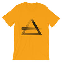 Black Triangles & Strikes Unisex T-Shirt Abyssinian Kiosk Fashion Cotton Apparel Clothing Bella Canvas Original Art