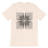 Black Mirrored Corners Unisex T-Shirt Abyssinian Kiosk Fashion Cotton Apparel Clothing Bella Canvas Original Art
