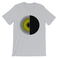 Black Yellow Half Star Half Circle Unisex T-Shirt Abyssinian Kiosk Fashion Cotton Apparel Clothing Bella Canvas Original Art