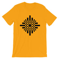 Black Pixel Cross Unisex T-Shirt