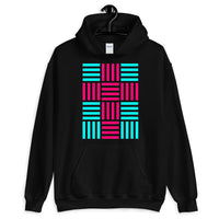 4 Lines Pink Cross Cyan Unisex Hoodie Abyssinian Kiosk Christian Gildan Original Art Fashion Cotton Apparel Clothing
