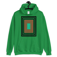 Infinity Black Red Cyan Unisex Hoodie Descent Abyssinian Kiosk Fashion Cotton Apparel Clothing Gildan Original Art