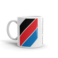 Black Red Blue Stripe Kaffa Mug