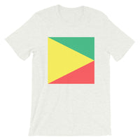 Green Yellow Red Triangle Square Unisex T-Shirt Abyssinian Kiosk Ethiopian Fashion Cotton Apparel Clothing Bella Canvas Original Art