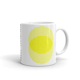 Yellow Lined Circles Kaffa Mug
