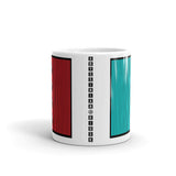 Black Back Cyan Red Kaffa Mug
