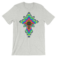 Psychedelic Black #10 Cross Unisex T-Shirt Trip Trippy Colorful Ethiopian Coptic Orthodox Abyssinian Kiosk Christian Bella Canvas Original Art Abyssinian Kiosk Fashion Cotton Apparel Clothing