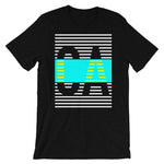 White Cyan CA Unisex T-Shirt Yellow Lines Dashes Abyssinian Kiosk California State Initials Fashion Cotton Apparel Clothing Bella Canvas Original Art