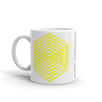 Yellow Cube Illusion Kaffa Mug