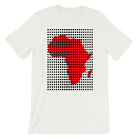 Black Squares Red Africa Unisex T-Shirt Map African Abyssinian Kiosk Fashion Cotton Apparel Clothing Bella Canvas Original Art