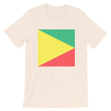 Green Yellow Red Triangle Square Unisex T-Shirt Abyssinian Kiosk Ethiopian Fashion Cotton Apparel Clothing Bella Canvas Original Art