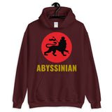 Black Lion Red Circle Unisex Hoodie Ethiopian Lion of Judah Abyssinian Kiosk Abyssinia Ethiopia Apparel Gildan Clothing