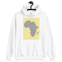 Black Africa Dark Yellow Grid Unisex Hoodie Map Abyssinian Kiosk Fashion Cotton Apparel Clothing Gildan Original Art