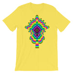 Psychedelic #2 Cross Black Unisex T-Shirt Trip Trippy Colorful Ethiopian Coptic Orthodox Abyssinian Kiosk Christian Bella Canvas Original Art Fashion Cotton Apparel Clothing