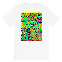 Dots Unisex T-Shirt Bold Colors Abstract Art Abyssinian Kiosk Fashion Cotton Apparel Clothing Bella Canvas Original Art