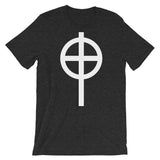 Circle Top White Cross Unisex T-Shirt Abyssinian Kiosk Ethiopian Coptic Orthodox Tewahedo Christian Bella Canvas Original Art Fashion Cotton Apparel Clothing
