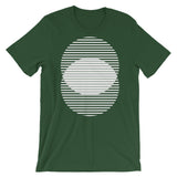 White Lined Circles Unisex T-Shirt Abyssinian Kiosk Joining Circles Fashion Cotton Apparel Clothing Bella Canvas Original Art