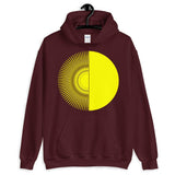 Yellow Half Star Half Circle Unisex Hoodie Abyssinian Kiosk Fashion Cotton Apparel Clothing Gildan Original Art