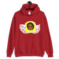 Yellow White Angel Unisex Hoodie Traditional Ethiopian with Feathers and Wings Abyssinian Kiosk Ethiopian Gildan Original Art Fashion Cotton Apparel Clothing