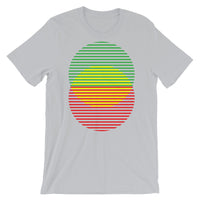 GYR Lined Circles Unisex T-Shirt Abyssinian Kiosk Joining Circles Fashion Cotton Apparel Clothing Bella Canvas Original Art Green Yellow Red Ethiopian Flag