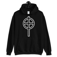 Circle Top White Hollow Cross Unisex Hoodie Abyssinian Kiosk Ethiopian Coptic Orthodox Tewahedo Christian Gildan Original Art Fashion Cotton Apparel Clothing