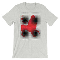 Black Squares Red Lion Unisex T-Shirt Ethiopian Lion of Judah Ethiopia African Abyssinian Kiosk Fashion Cotton Apparel Clothing Bella Canvas Original Art
