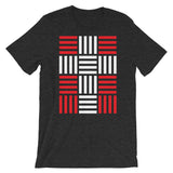4 Lines White Cross Red Unisex T-Shirt Abyssinian Kiosk Christian Bella Canvas Original Art Fashion Cotton Apparel Clothing