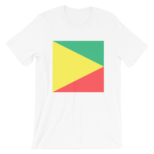 Green Yellow Red Triangle Square Unisex T-Shirt Abyssinian Kiosk Ethiopian Fashion Cotton Apparel Clothing Bella Canvas Original Art