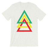 3 Triangles GYR Unisex T-Shirt Abyssinian Kiosk Green Yellow Red Ethiopia Fashion Cotton Apparel Clothing Bella Canvas Original Art