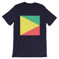 Green Yellow Red Triangle Square Unisex T-Shirt Abyssinian Kiosk Ethiopian Fashion Cotton Apparel Clothing Bella Canvas Original Art