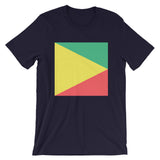 Green Yellow Red Triangle Square Unisex T-Shirt Abyssinian Kiosk Ethiopian Fashion Cotton Apparel Clothing Bella Canvas Original Art