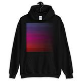 Purple to Red Streaks Unisex Hoodie Abyssinian Kiosk Fashion Cotton Apparel Clothing Gildan Original Art