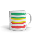 Green to Yellow to Red Bars Kaffa Mug