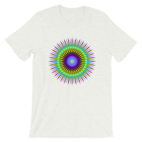 Psychedelic Star Unisex T-Shirt Trip Trippy Colorful Abyssinian Kiosk Bella Canvas Original Art Abyssinian Kiosk Fashion Cotton Apparel Clothing