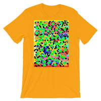 Dots Unisex T-Shirt Bold Colors Abstract Art Abyssinian Kiosk Fashion Cotton Apparel Clothing Bella Canvas Original Art