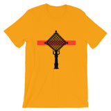 Black Cross Red Bar Unisex T-Shirt Ethiopian Coptic Orthodox Abyssinian Kiosk Christian
