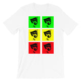 Pop Art Solid GYR Haile Selassie Unisex T-Shirt Abyssinian Kiosk Emperor Rasta Rastafari Black Ethiopian Ethiopia Africa African Abyssinia Habesha History Military Uniform Art Portrait Vintage Reggae Bella Canvas Original Art Fashion Cotton Apparel Clothing