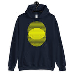 Yellow Lined Circles Unisex Hoodie Abyssinian Kiosk Joining Circles Fashion Cotton Apparel Clothing Gildan Original Art