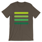4 Green Bars Unisex T-Shirt Abyssinian Kiosk Lines Fashion Cotton Apparel Clothing Bella Canvas Original Art