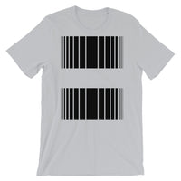 Black Broken Barcode Unisex T-Shirt Bella Canvas Original Art Abyssinian Kiosk Fashion Cotton Apparel Clothing