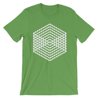 White Cube Illusion Unisex T-Shirt Abyssinian Kiosk 3D Bars Polygon Fashion Cotton Apparel Clothing Bella Canvas Original Art