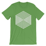 White Cube Illusion Unisex T-Shirt Abyssinian Kiosk 3D Bars Polygon Fashion Cotton Apparel Clothing Bella Canvas Original Art