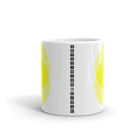 Yellow Lined Circles Kaffa Mug